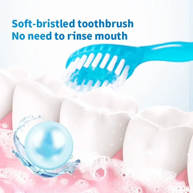 4-in-1 Disposable Portable Toothbrush | Travel Dental Care Kit