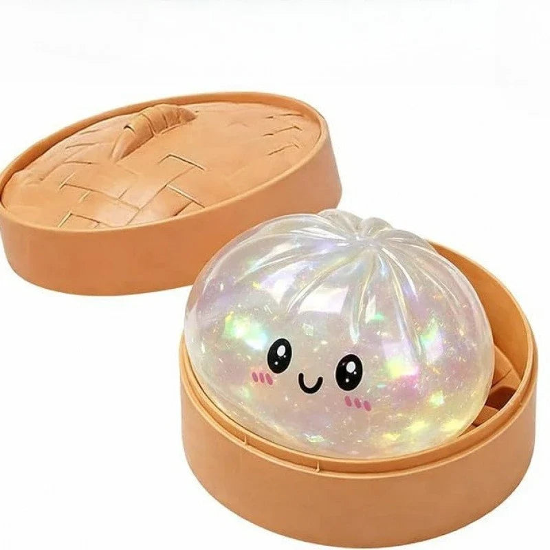 Glitter Dumpling Squishy Stress Relief Sensory Squeeze Toy