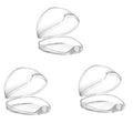Pacifier Cover 3 Container Holder Case Lightweight Transparent Baby