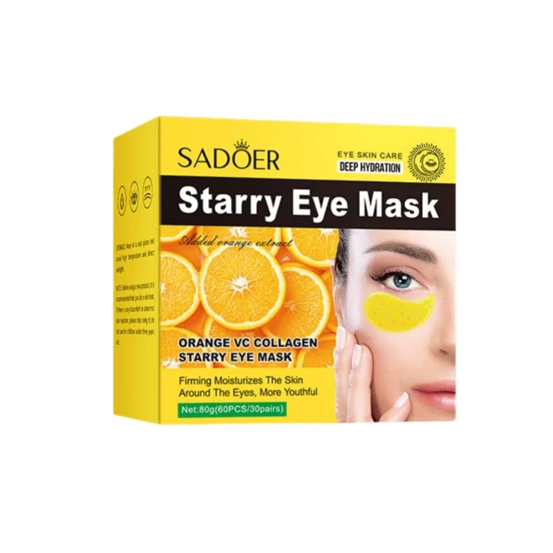 SADOER Collagen Vitamin C Hydrating Eye Patches – 60 Pcs