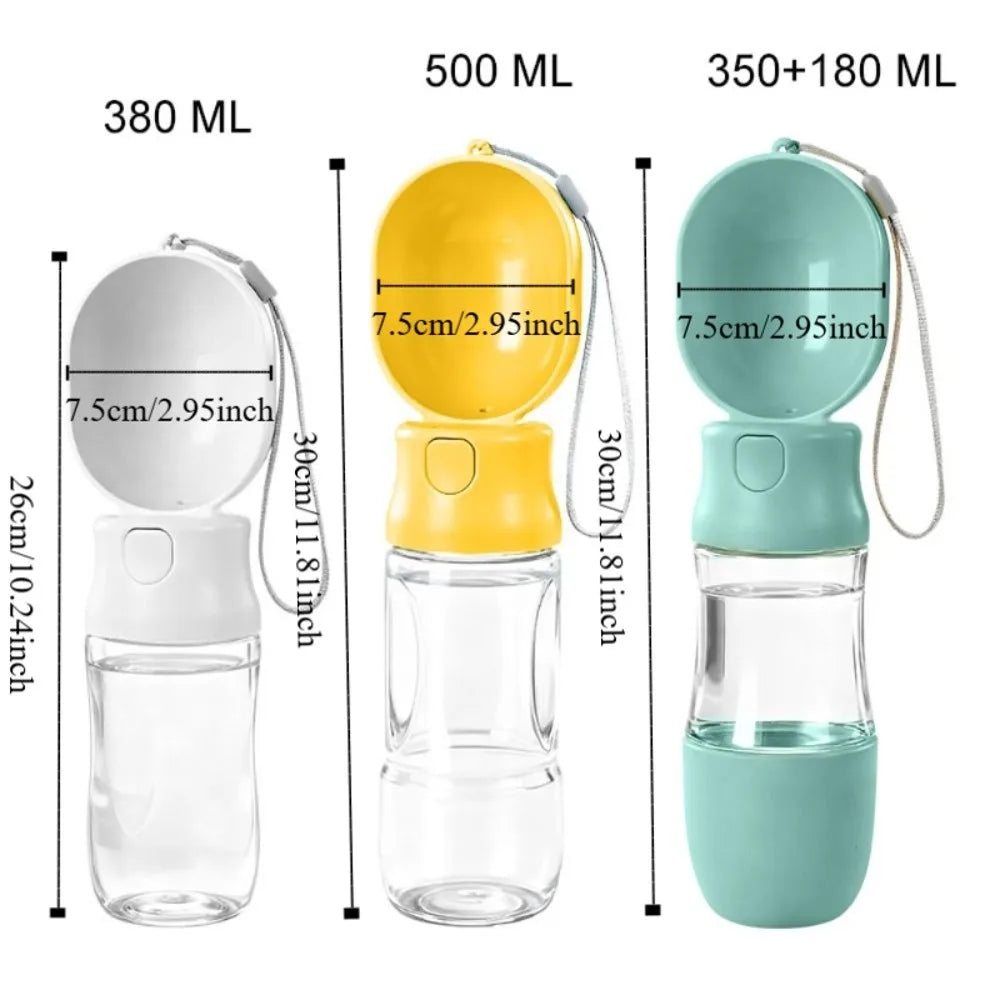 Leak-Proof Dog Travel Water Bottle with Filter | 380–500ml
