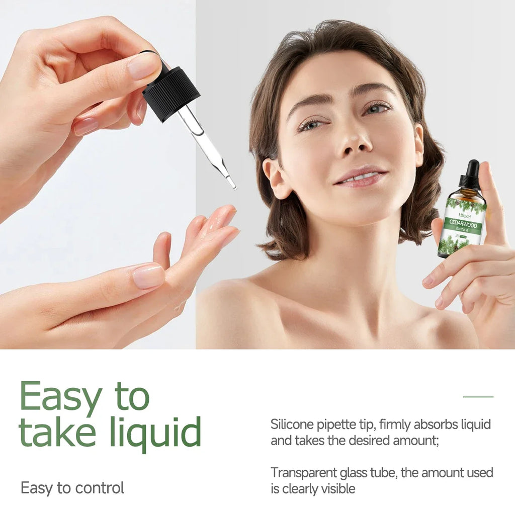 Hllozzi Cedarwood Essential Oil – Pure Aromatherapy Diffuser Oil