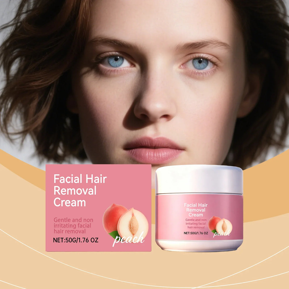 Facial Hair Removal Cream Sensitive Skin – Nourishing 50g