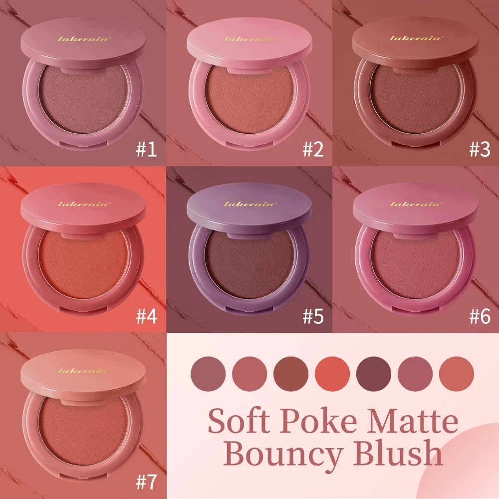 Lakerain Matte Bouncy Liquid Blush – Velvety, Long-Lasting Tint