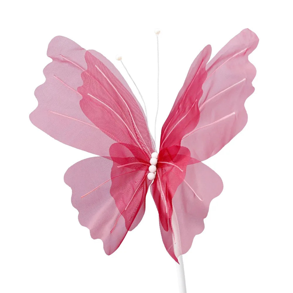 Big Simulation Butterfly Hollow Design Gauze Material 3D Large Effect