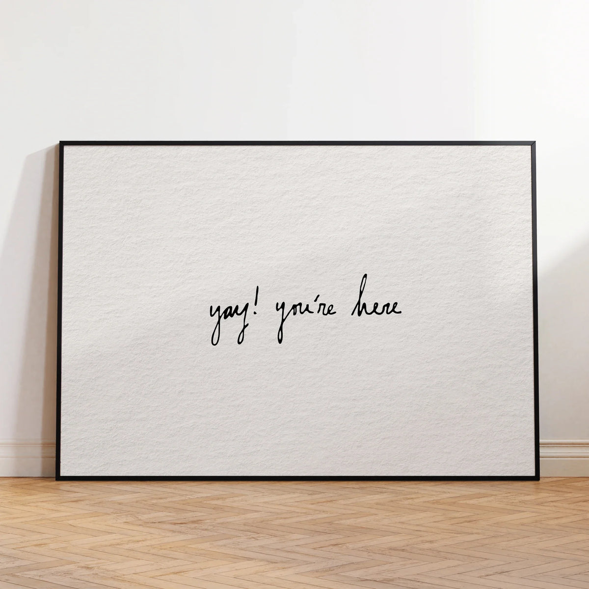 "Yay You're Here" Entryway Canvas Wall Art Print | Home Decor