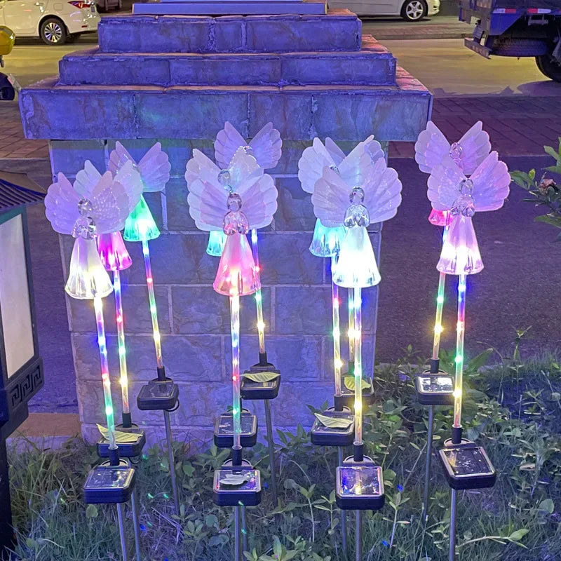 Led Solar Angel Light Outdoor Waterproof Villa Courtyard Simulation