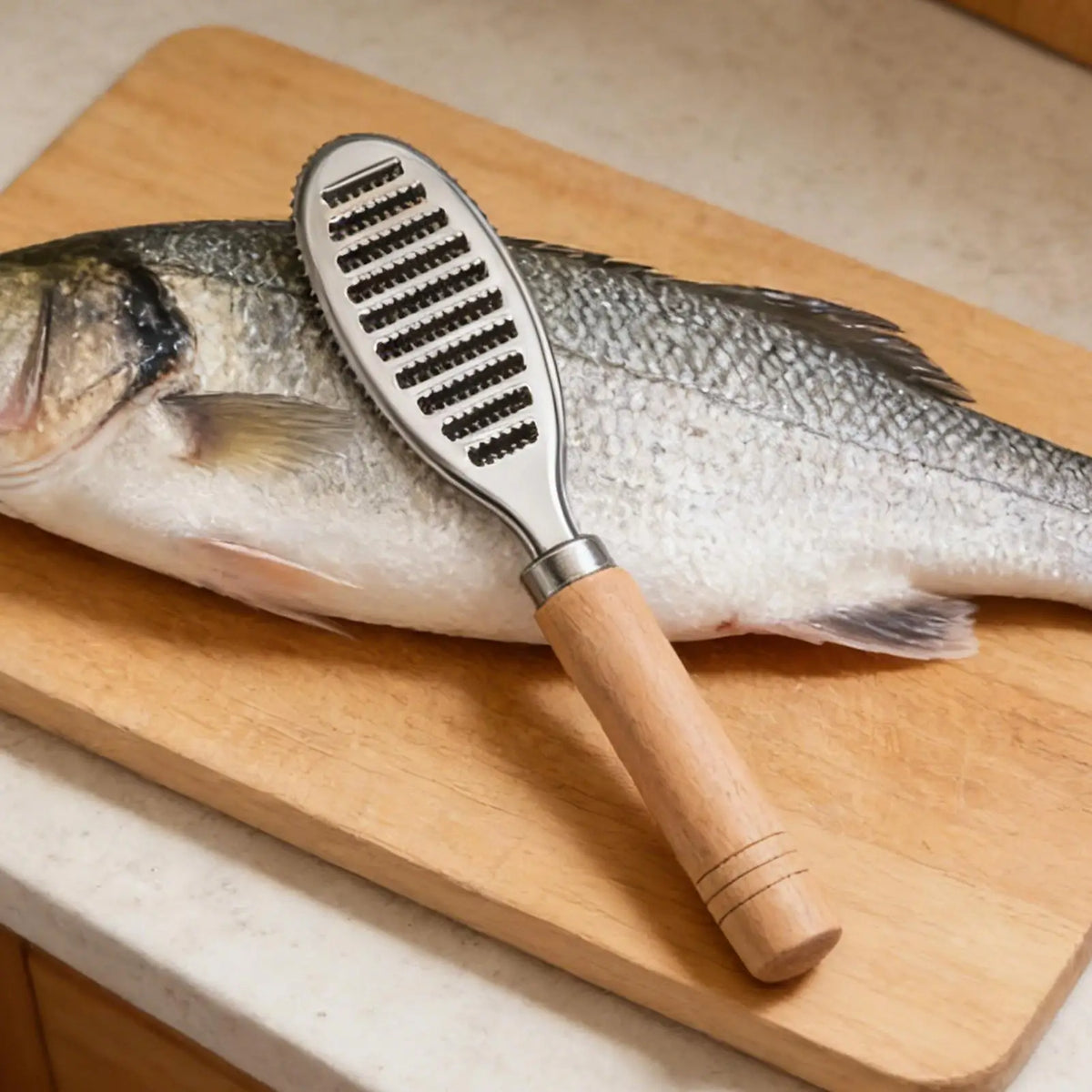 Stainless Steel Fish Scaler & Descaler Tool – Fast Cleaner