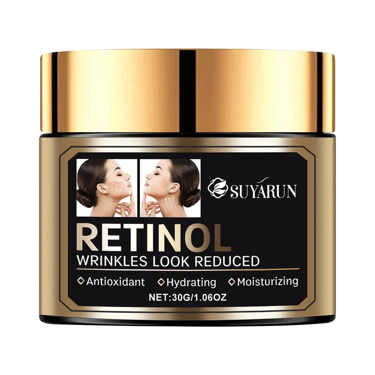 SUYARUN Retinol Face Cream – Hyaluronic Acid & Vitamin E