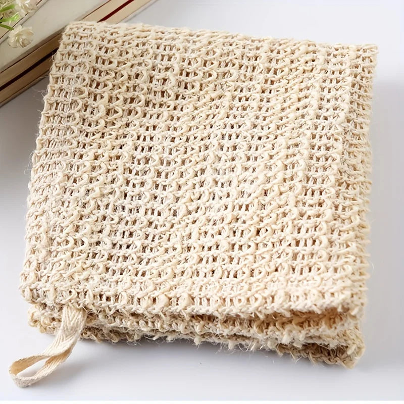 Cotton & Linen Exfoliating Scrub Towel | Face & Body Bath Cloth