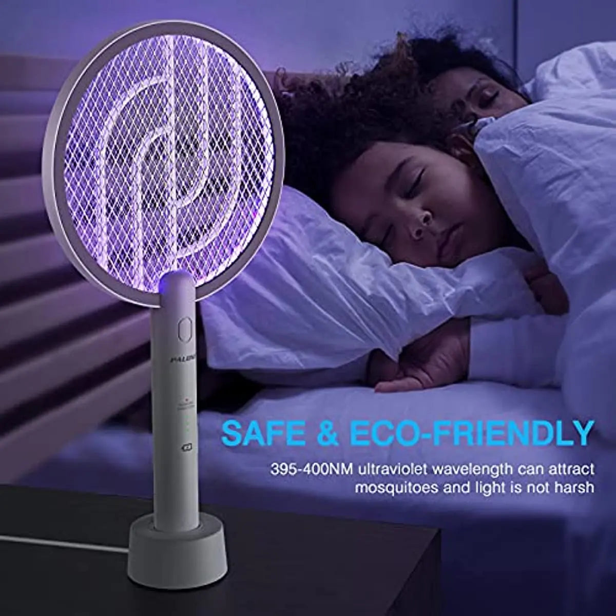 AISITIN 2-in-1 Electric Mosquito Swatter & Bug Zapper USB Rechargeable