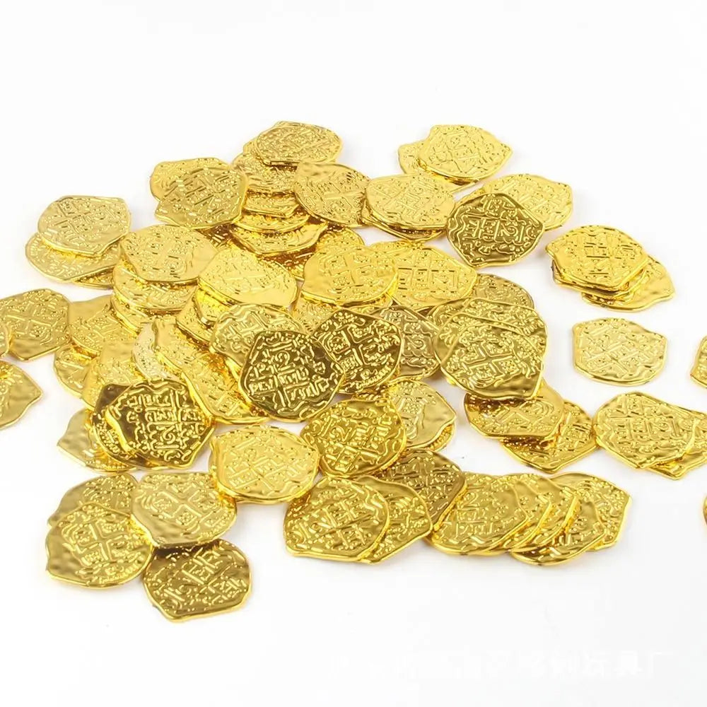 Creative Bronze Roman Pirate Gold Coin Halloween Treasure Coins