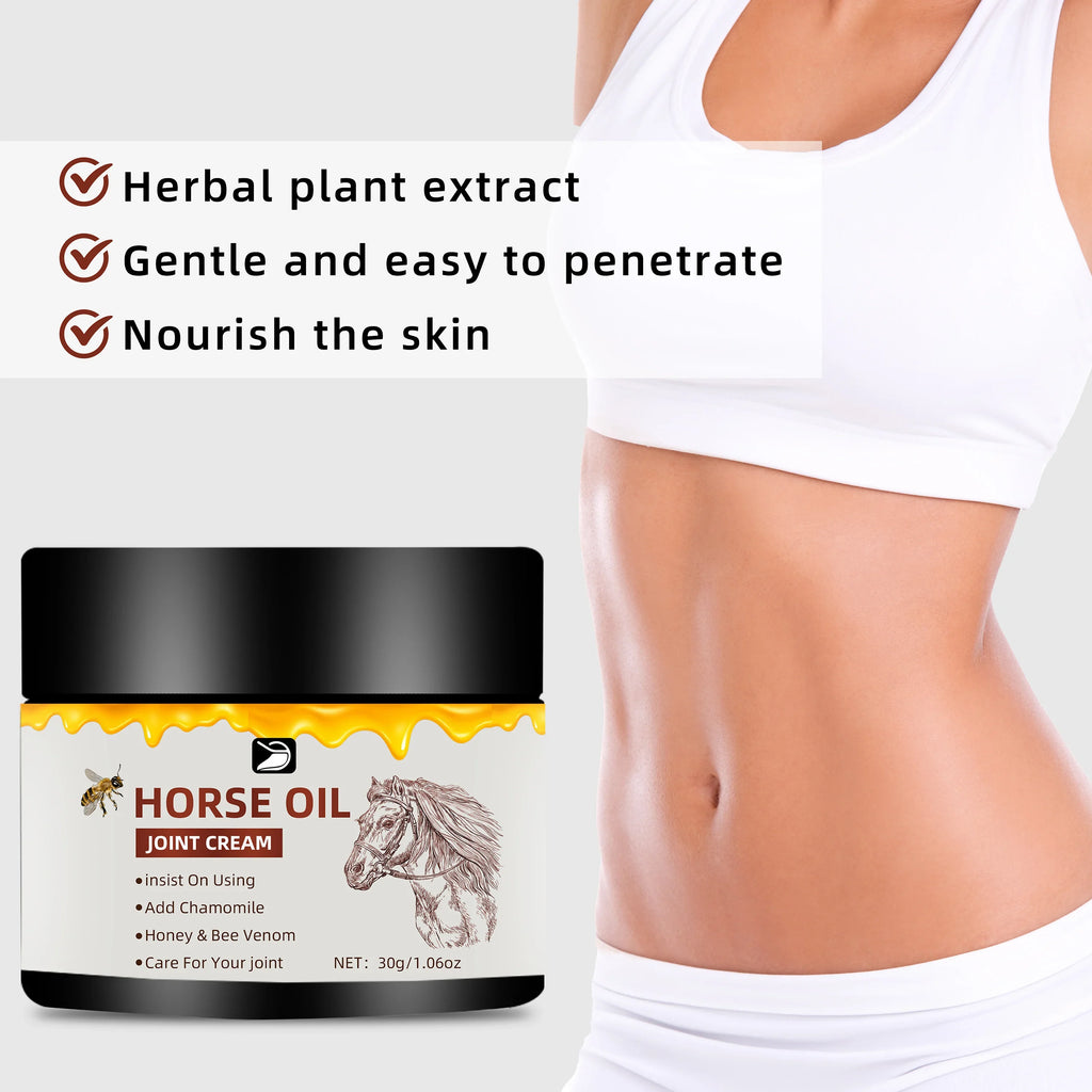 Horse Oil Joint Cream – Non-Greasy Body Moisturizer | 30g