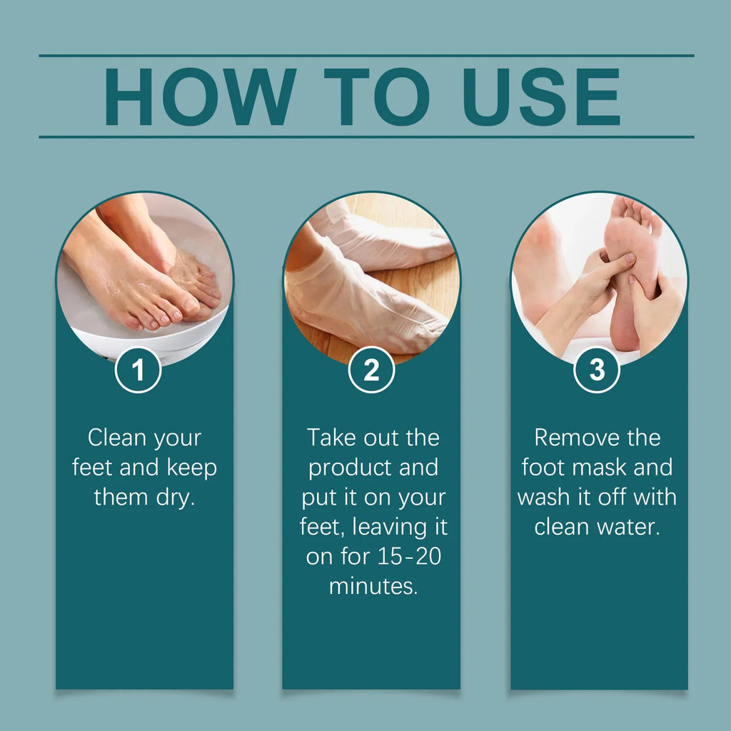 Exfoliating Foot Mask – Remove Dead Skin & Calluses 5-Pack