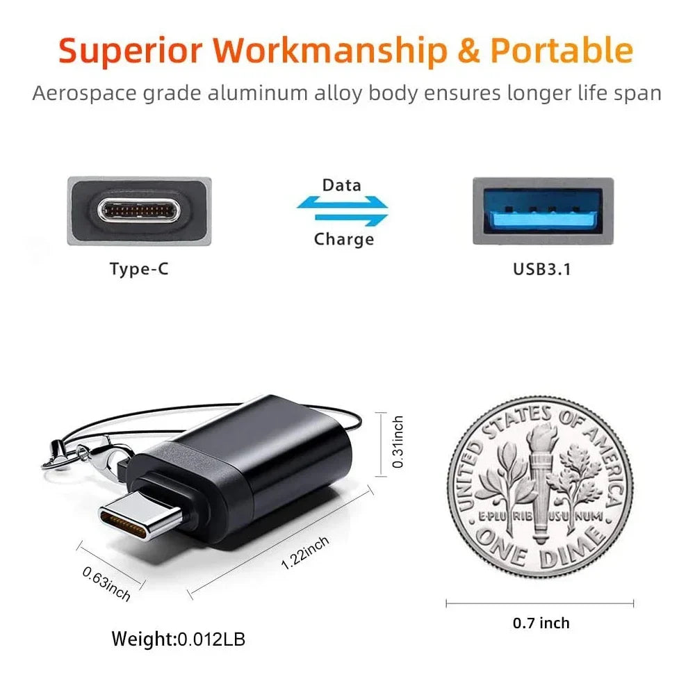 2 USB 3 0 C OTG Adapter Male Female Connector Laptop Xiaomi Samsung
