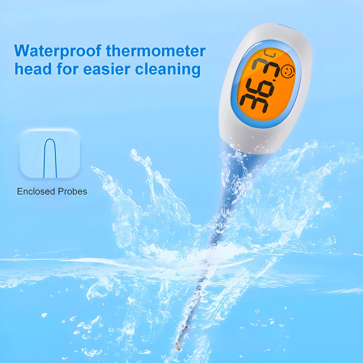 8-Second LED Digital Pet Thermometer for Dogs & Cats