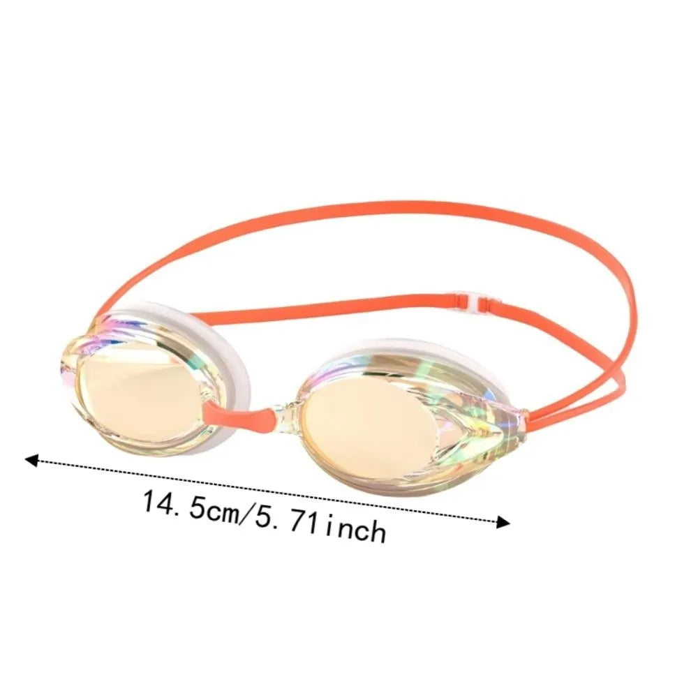 Electroplated Anti-Fog Swim Goggles | Adjustable Adult Eyewear