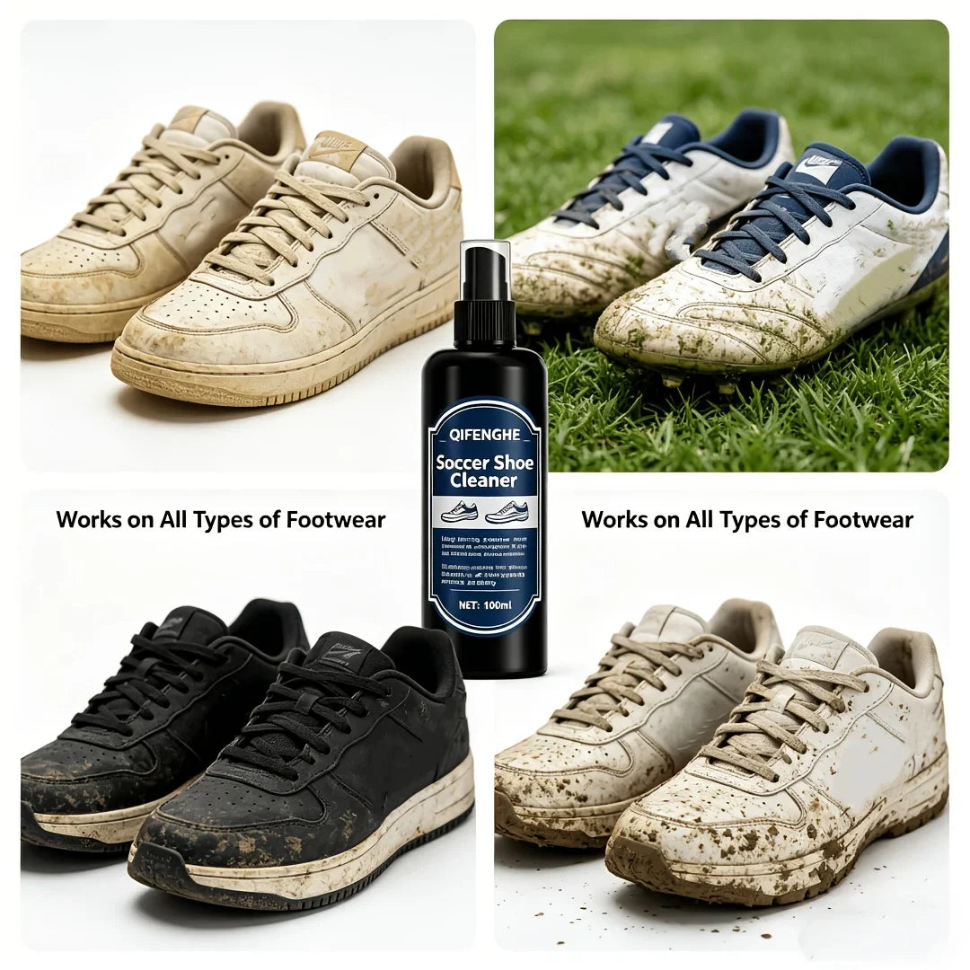 Soccer Shoe Cleaner Spray – Sneaker Restorer for Cleats & Boots
