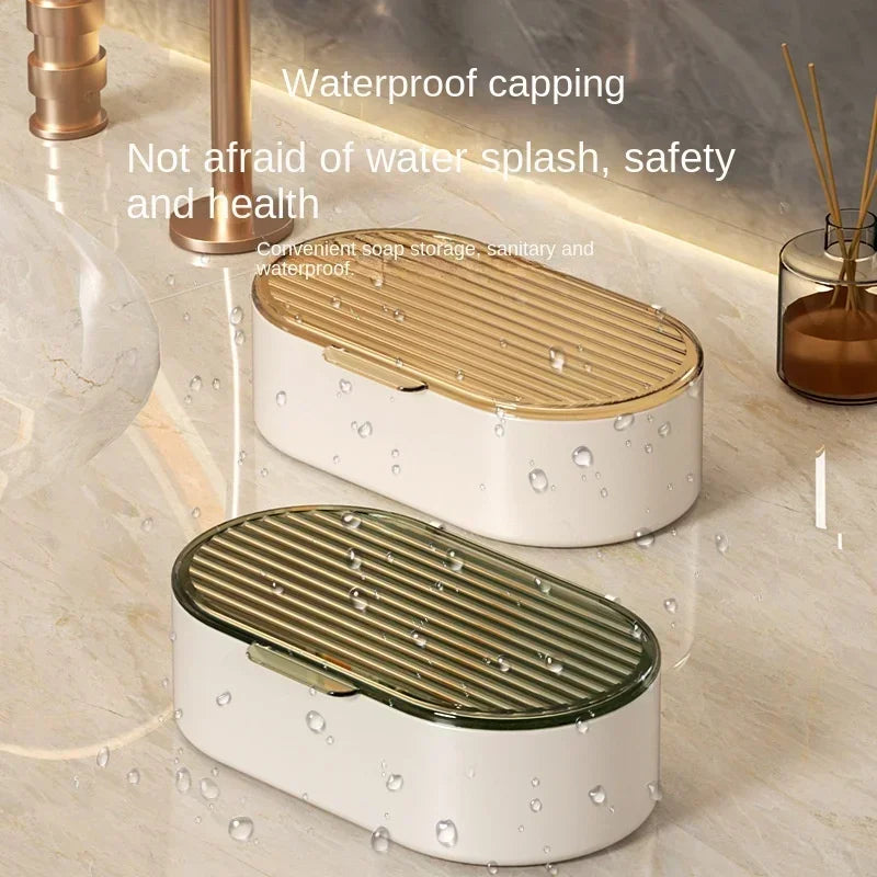 2025 Double-layer Soap Box Household Bathroom Non-punching Hollow