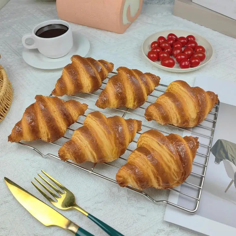 Artificial Croissant Bread Decoration Look Food Model Home Kitchen
