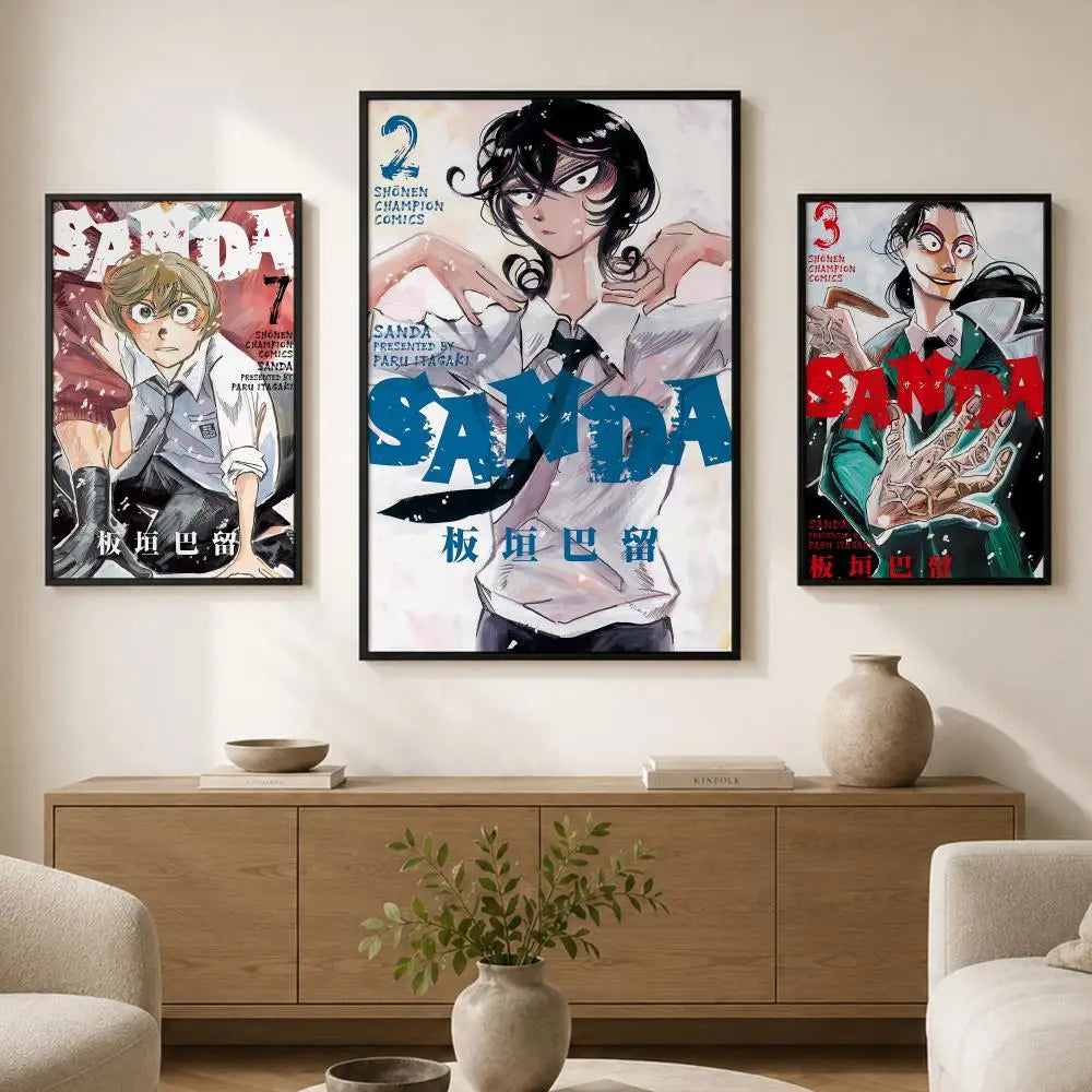 Anime SANDA HD Waterproof Self-Adhesive Wall Poster | Room Decor