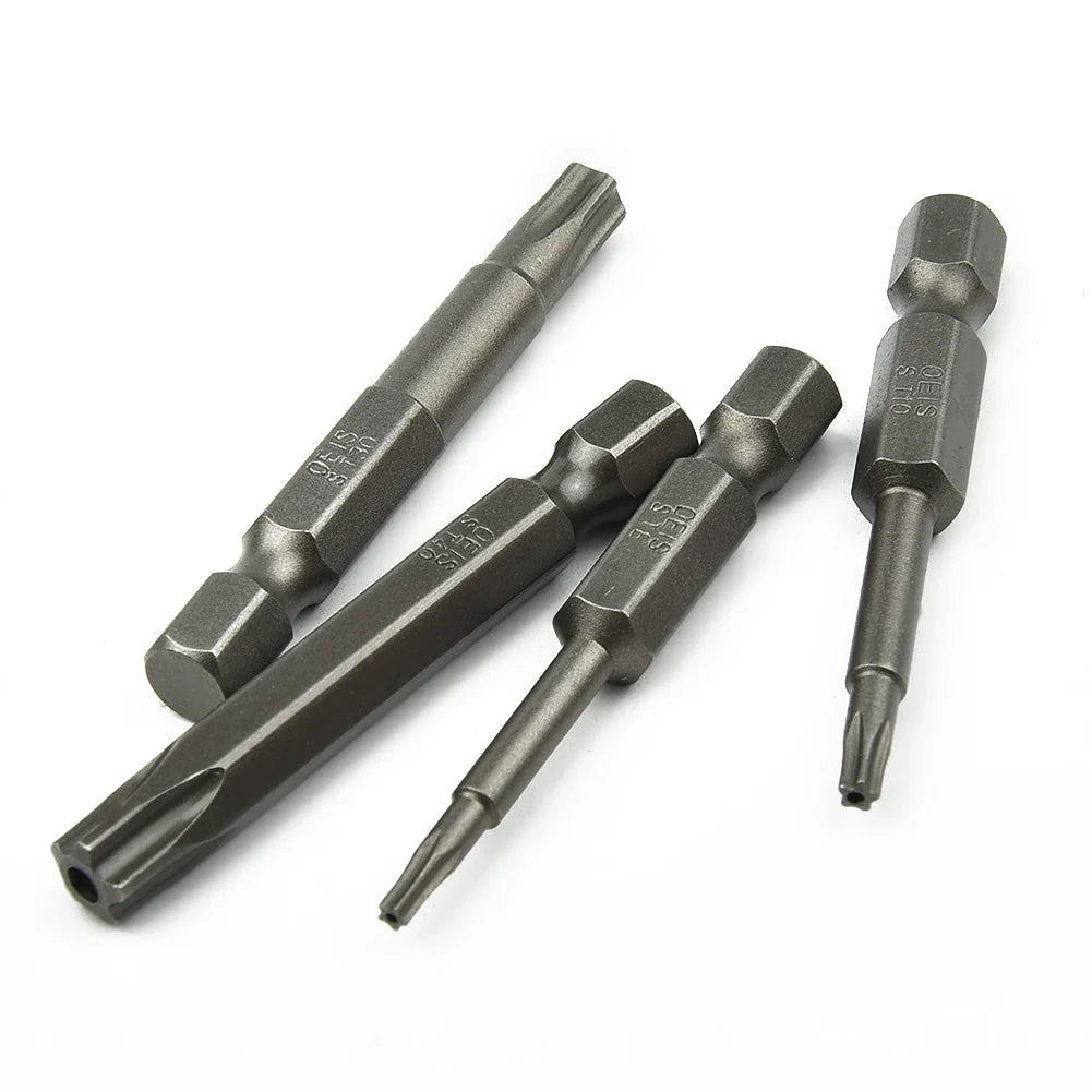 5 Point Torx Drive Bit 1 4 Hex Shank Electric Screwdriver T8-T40