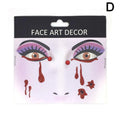 Halloween Face Gems Crystal Rhinestone Glitter Jewel Stickers