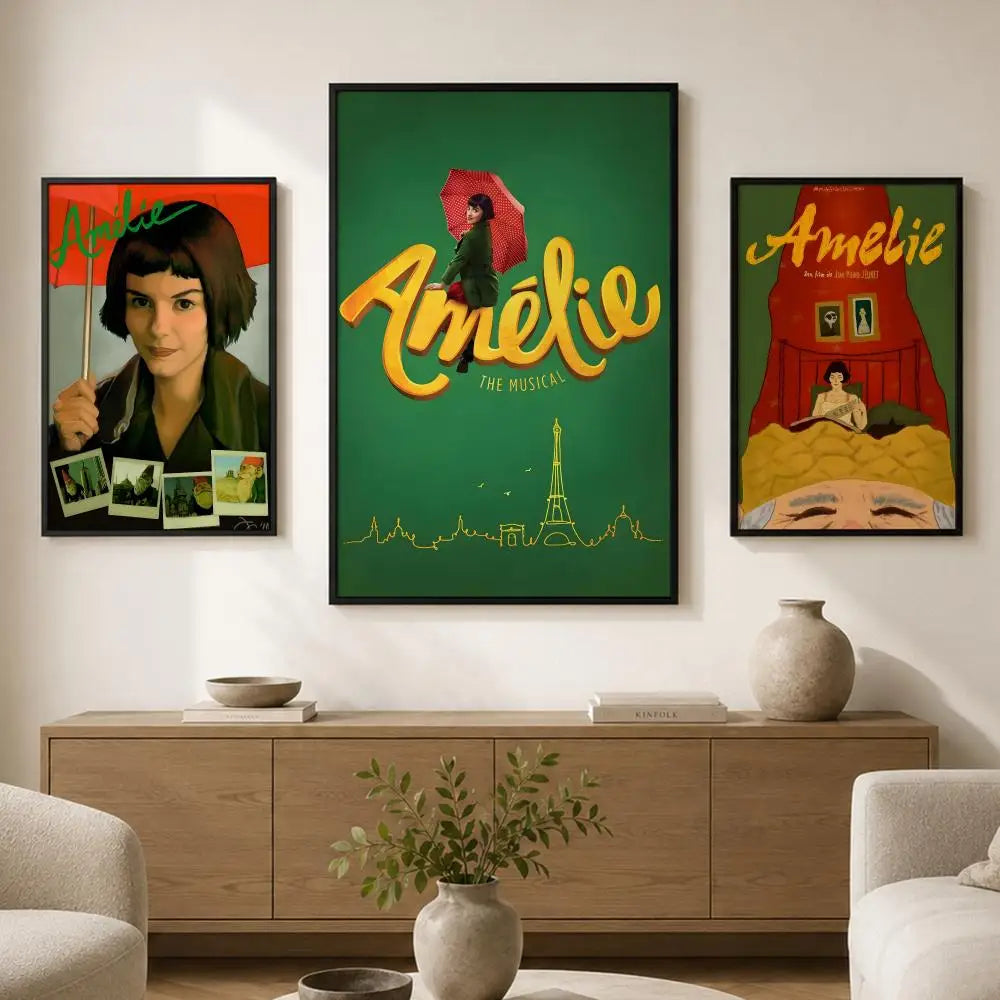 Amélie Movie Poster – Peel & Stick Waterproof PVC Wall Art