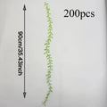 200pcs Artificial Willow Leaf Hanging Vine – Faux Greenery Décor