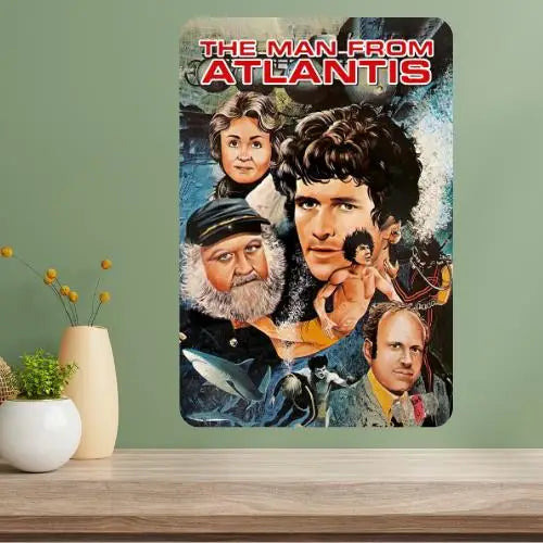 Man from Atlantis Classic TV Show Metal Poster Sign – Retro Decor