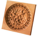 DIY Wooden Shortbread Mold Raspberry Heart Carved Gingerbread Cookie