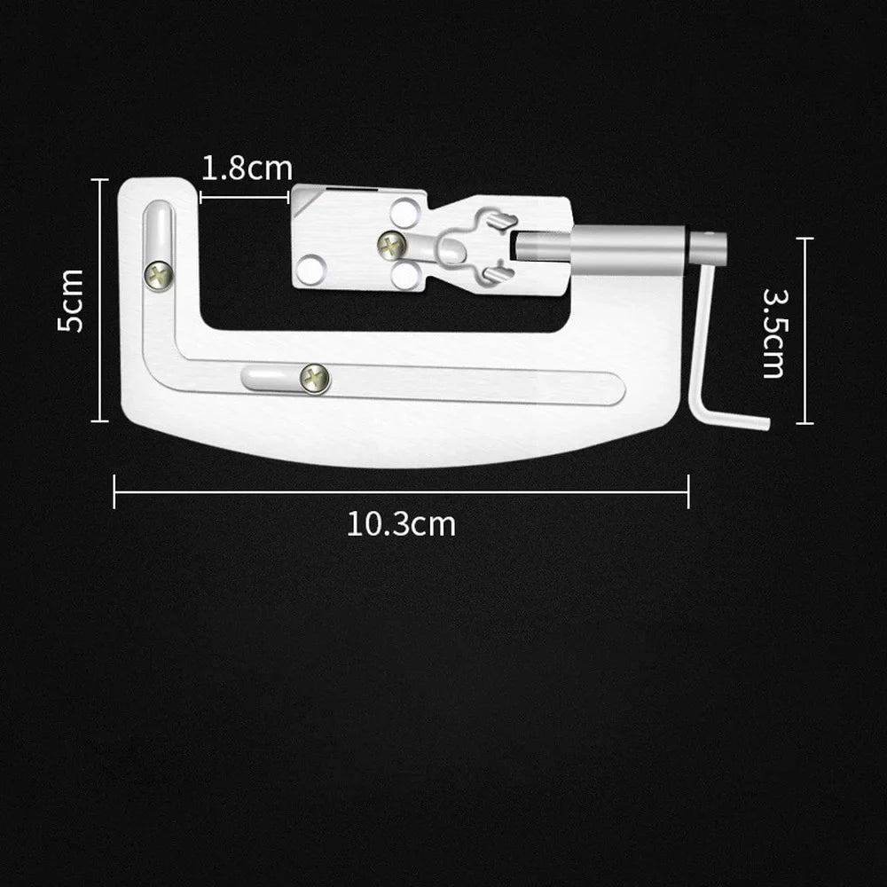 Semi-Auto Fishing Hook Knotter – Stainless Steel Tier Tool