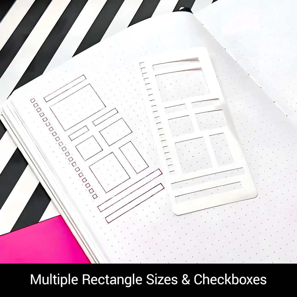 Bview Art Flexible Record Stencils Reusable Mylar Templates