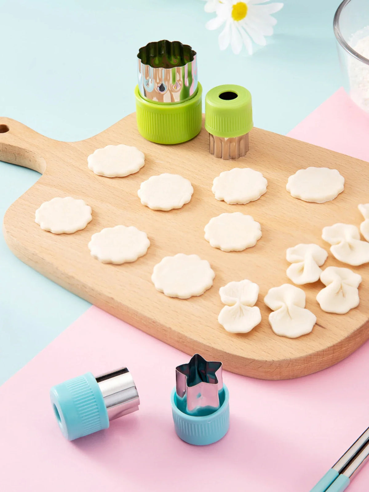 12-Piece Mini Food Cutter Shapes Set – Fruit, Veggie & Biscuit