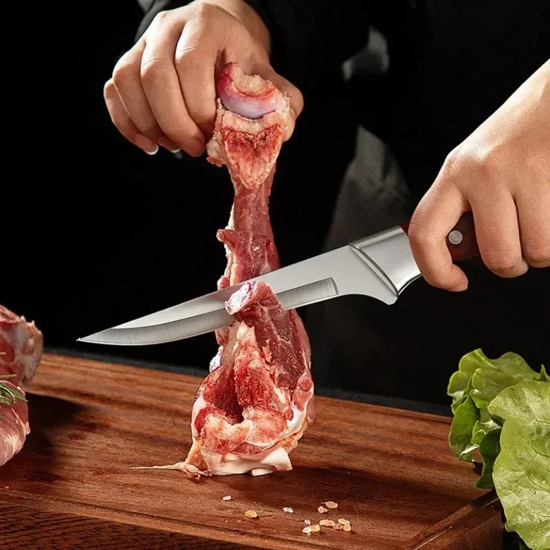 Professional Boning Knife with Cover – Stainless Steel Meat Knife