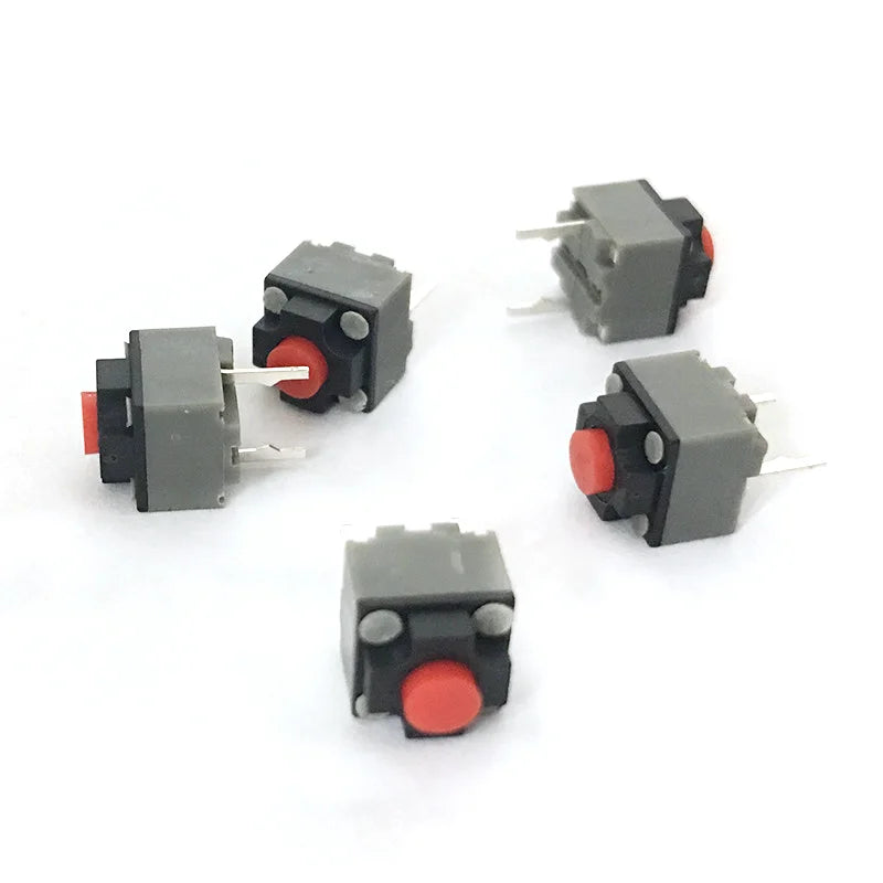 Silent Mouse Button Switch 6 Square Microswitch Two Pins 6x6x7