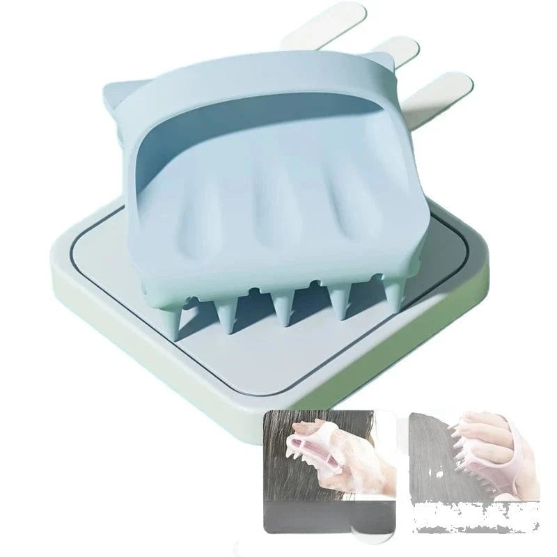 Silicone Scalp Massage Shampoo Brush & Body Comb