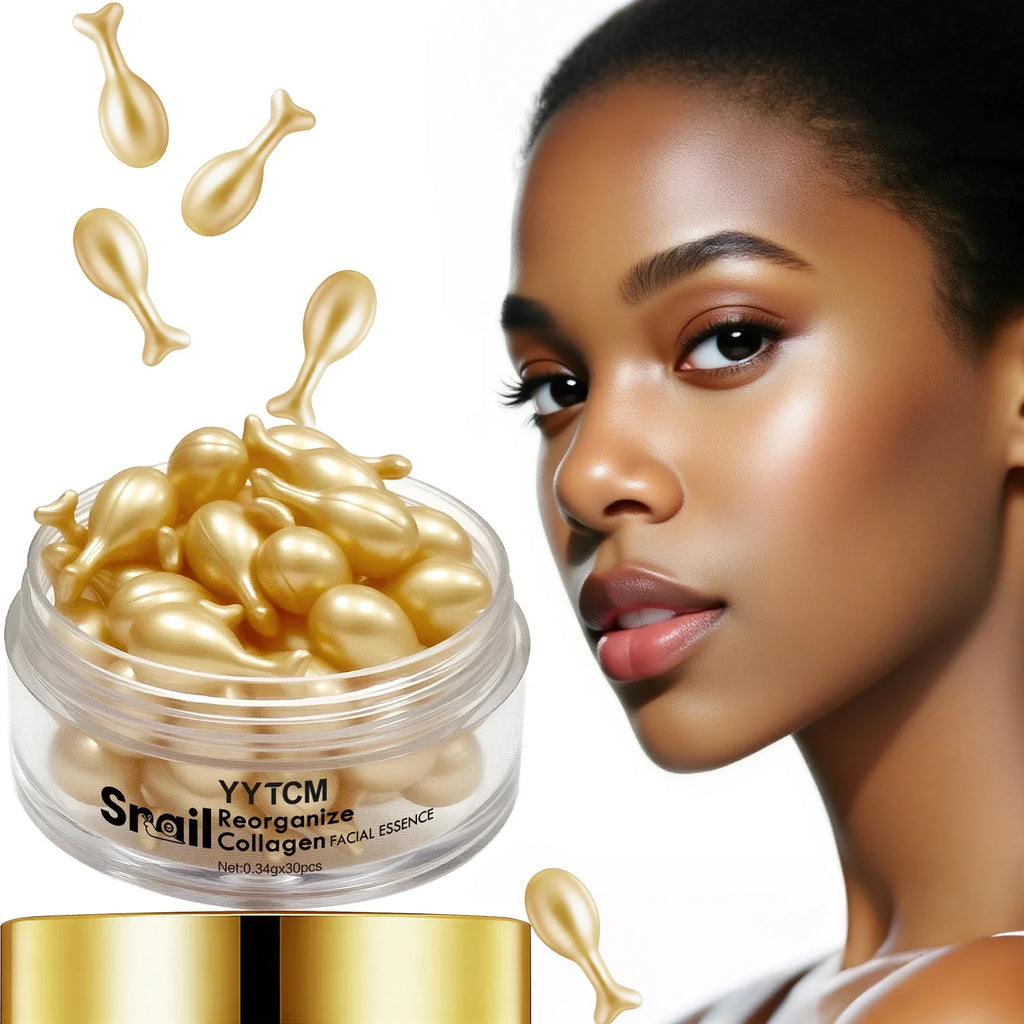 Snail Collagen Serum Capsules – Hydrating, Firming & Squalane