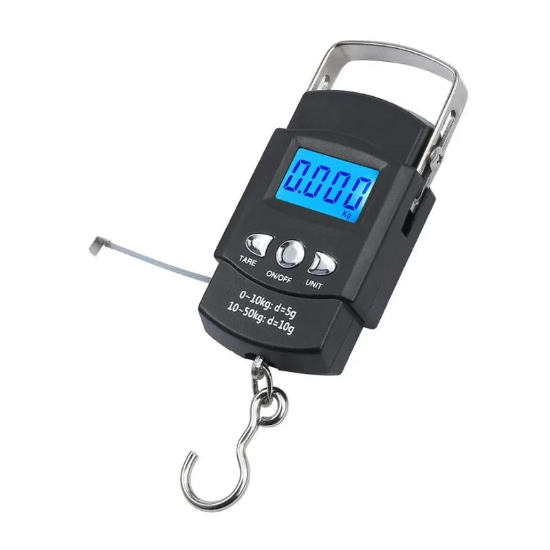 Portable Hanging Luggage Scale 50kg LCD + Tape Measure | NOCCLILI
