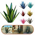 DIY Metal Agave Rustic Garden Sculpture – 9-Leaf Yard Art Decor