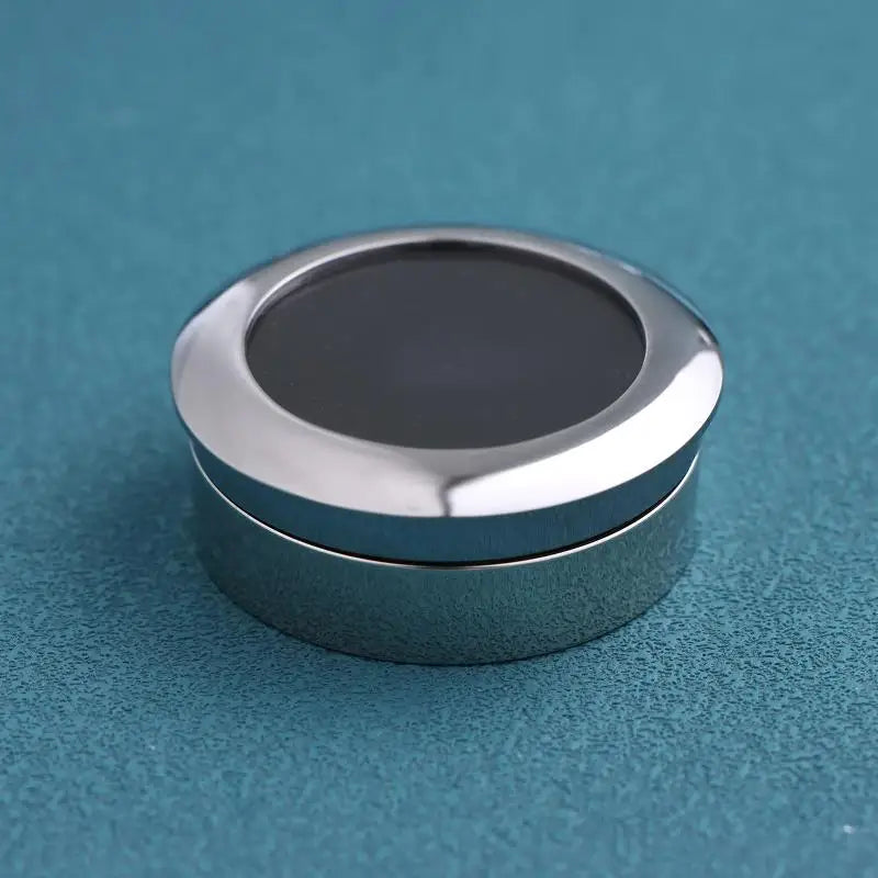 Jewelry Stone Display Box Round Gems Secure Metal Packaging Storage