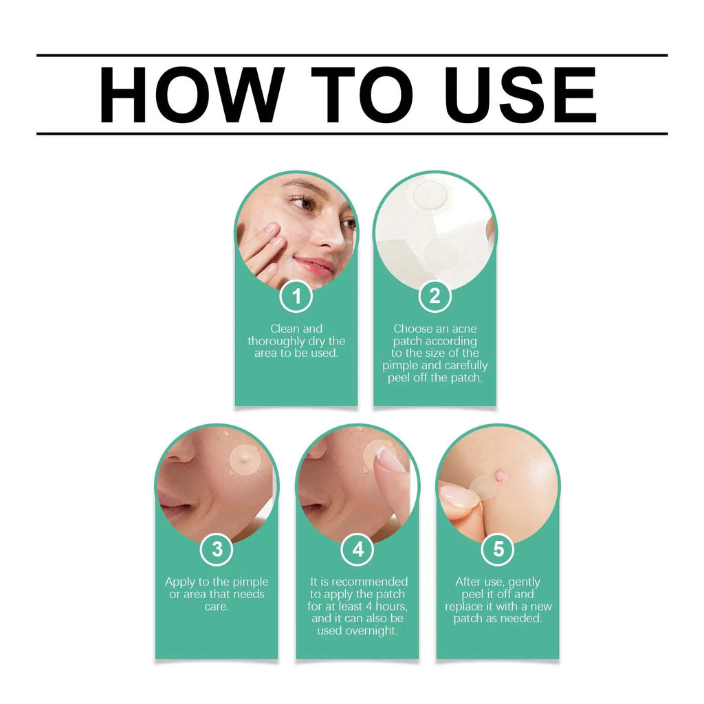 Ouhoe 443-Pc Invisible Acne Pimple Patches – Waterproof Blemish
