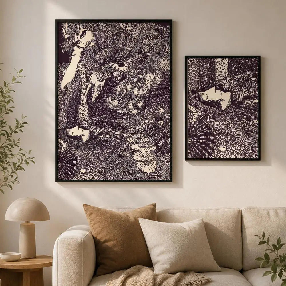 Harry Clarke Art Poster – Self-Adhesive Waterproof Wall Print