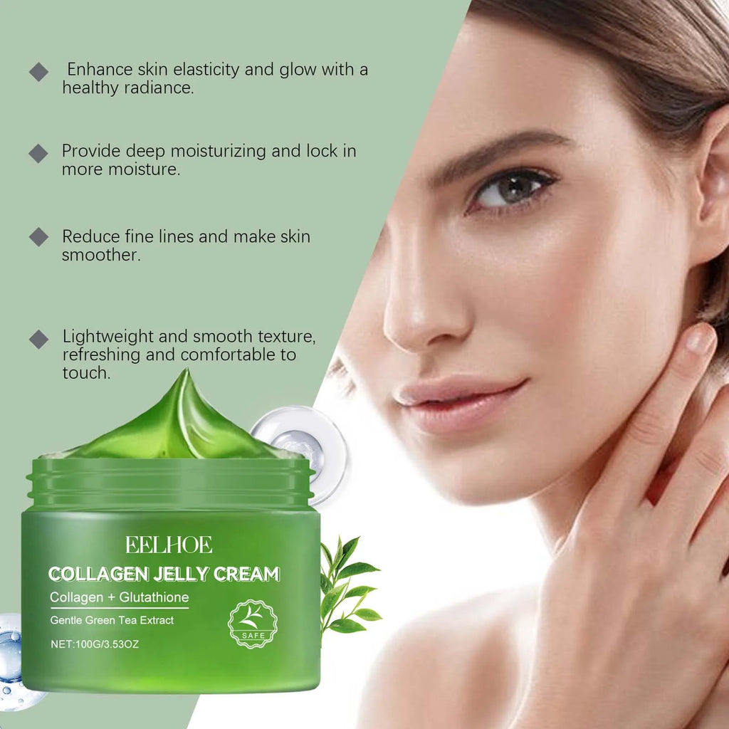 Green Tea Collagen Jelly Cream – Pore Shrinking Moisturizer
