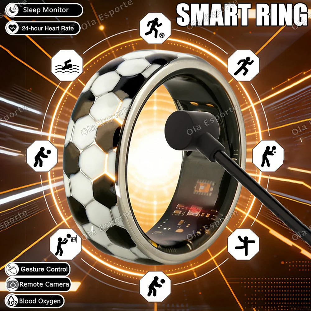 Ola Esporte Smart Ring – Heart Rate, Sleep & SpO₂ Monitor