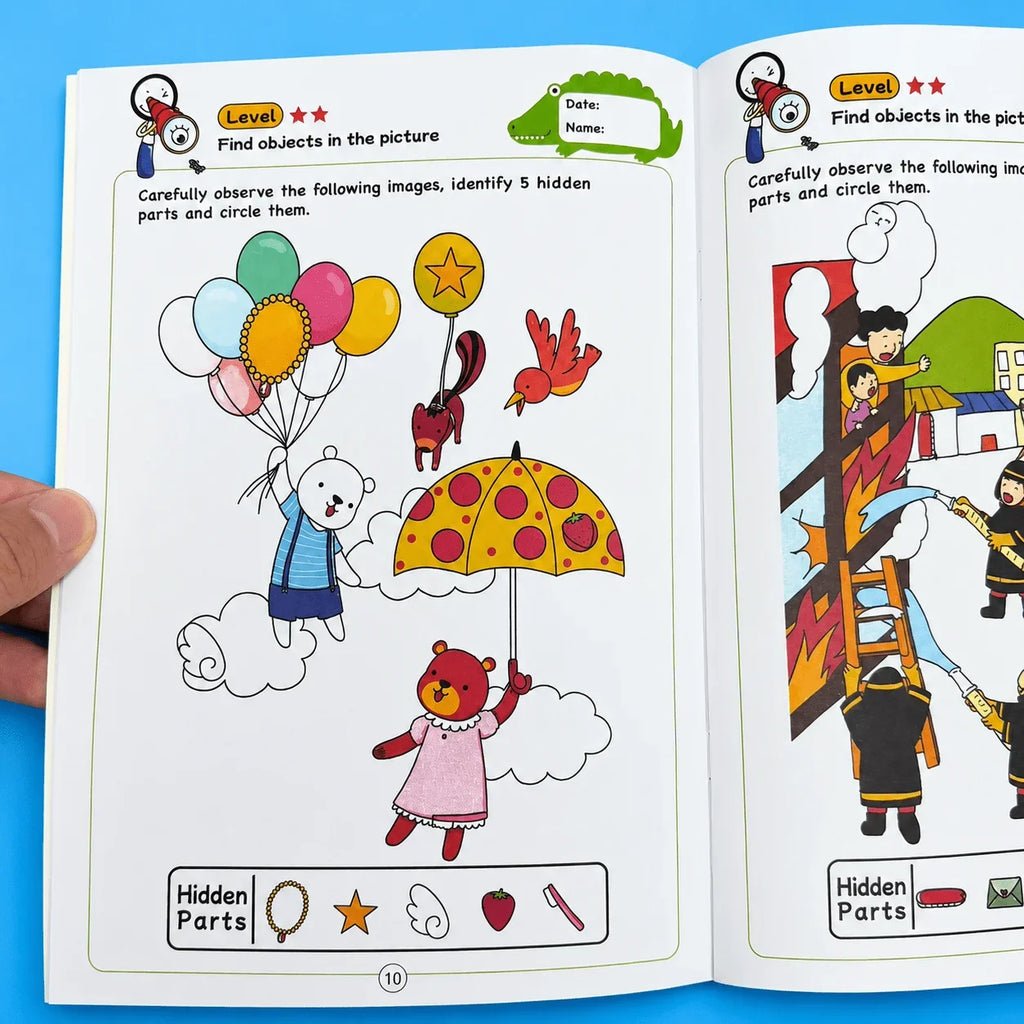 Hidden Pictures Look Find Book 32 Pages Kids Concentration Training