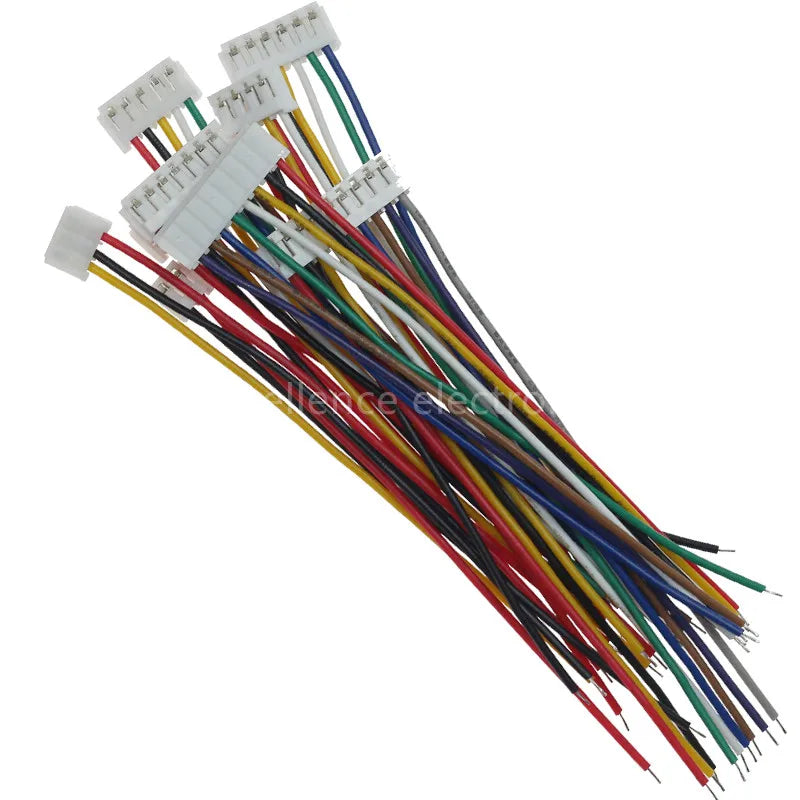 EH Pitch 2 3 4 5 6 7 8 9 10 Pin Female Plug Connector Wire 15 Single