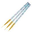 3Pcs Ultra-Thin Nail Art Liner Brush Set | Stripe & UV Gel