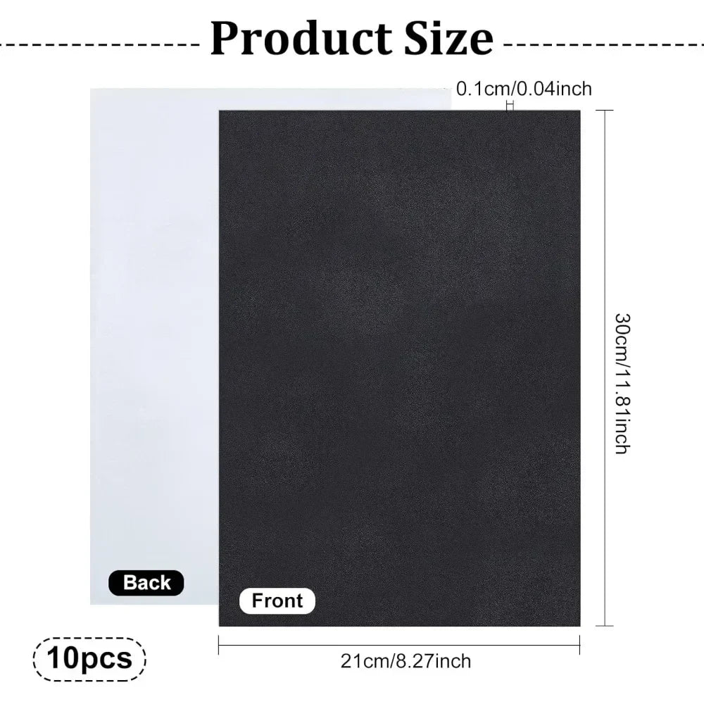 10PCS Self-Adhesive Black Foam Sheets 1mm | Craft & Protection