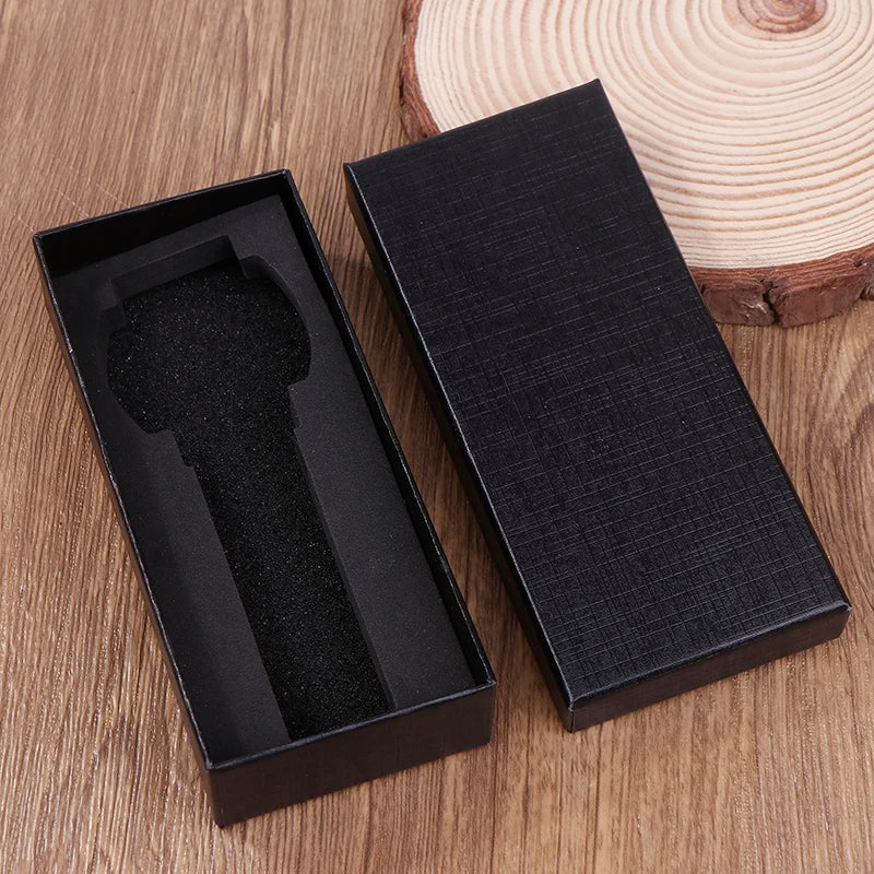 Black Rectangle Watch Box – Travel Gift Case with Sponge Insert